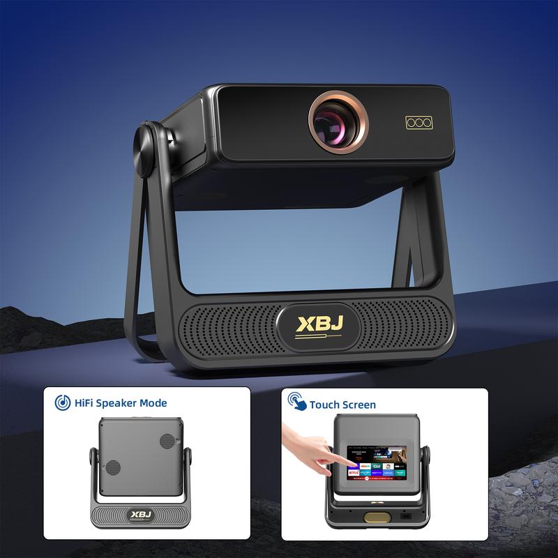 XBJ Ultra 4K Smart Projector with Screen — Portable Home Cinema