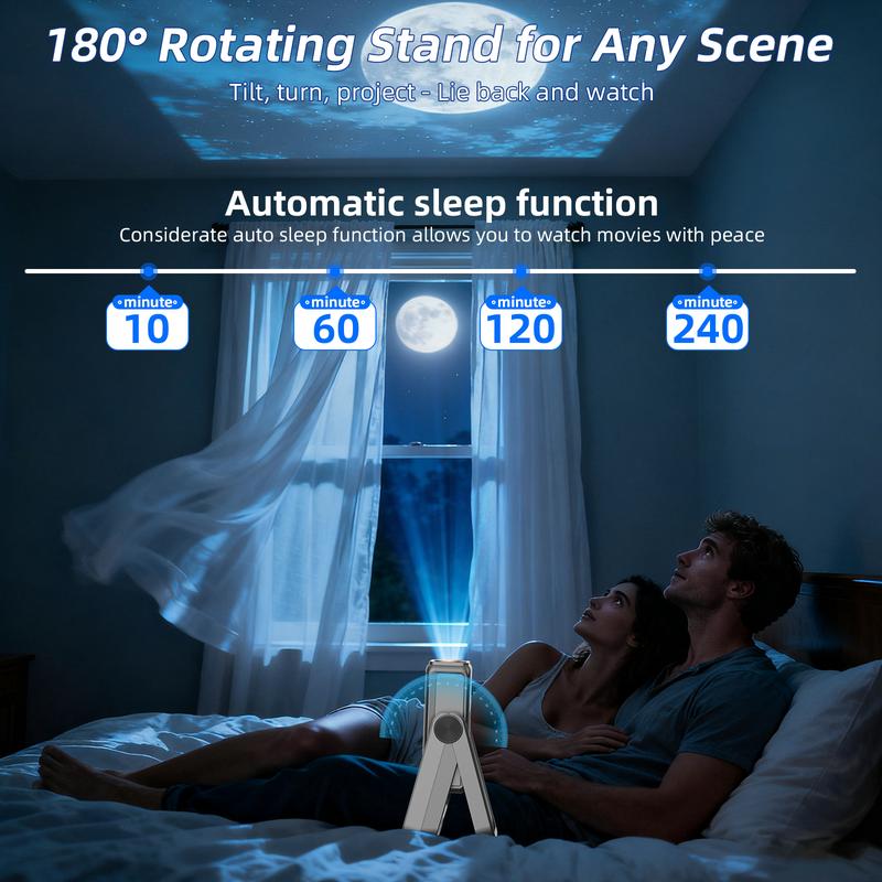 XBJ Ultra 4K Smart Projector with Screen — Portable Home Cinema